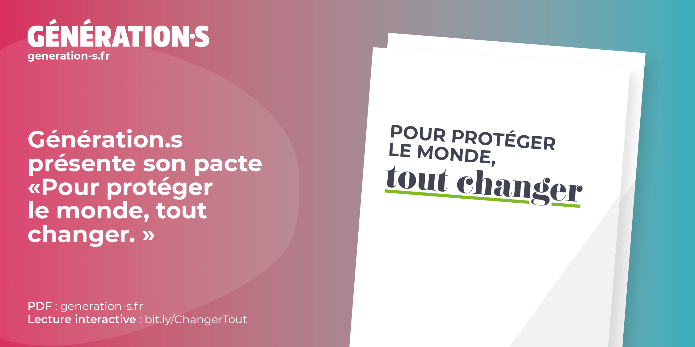 Visuel Génération.s présente ses propositions pour faire face à la crise liée à l’épidémie de Covid-19, et préparer le projet politique de l’après.