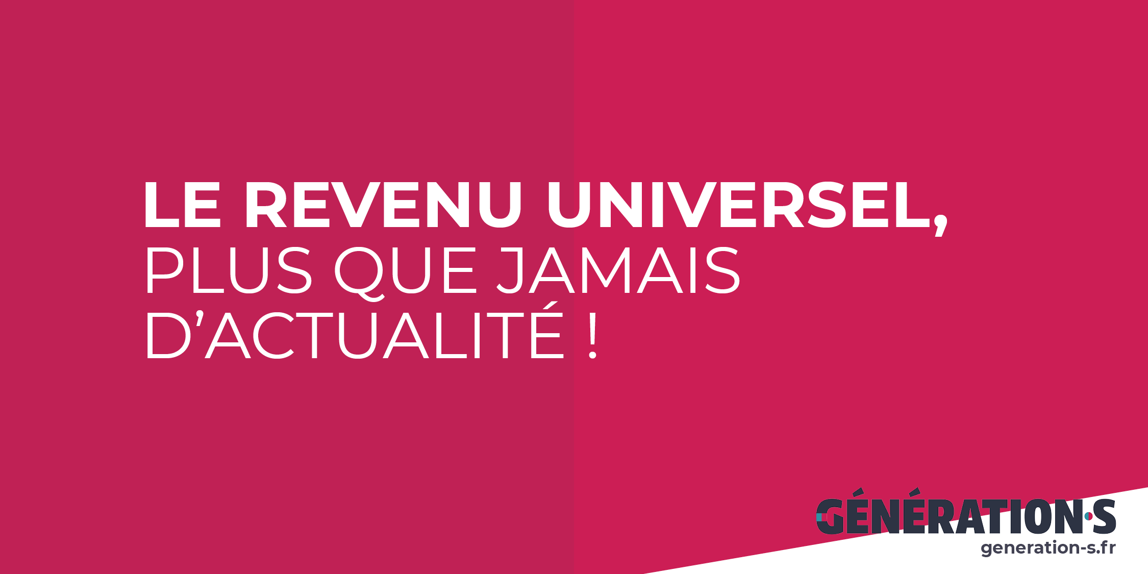 Visuel Le revenu universel, plus que jamais d’actualité !