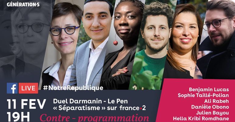 Visuel Débat Le Pen/Darmanin, Génération.s organise la contre-soirée !