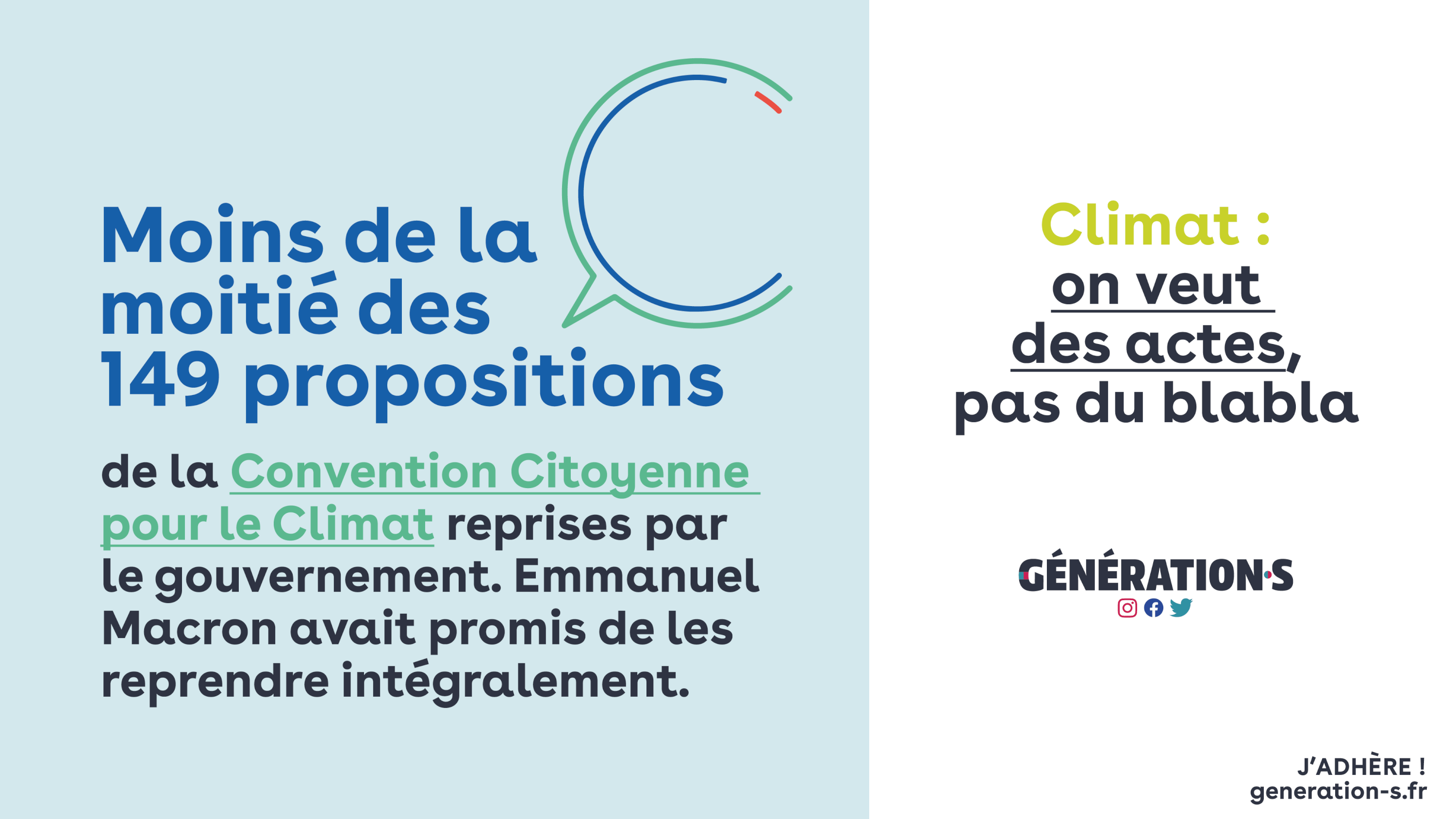 Visuel La convention citoyenne juge très sévèrement le projet de loi Climat et résilience