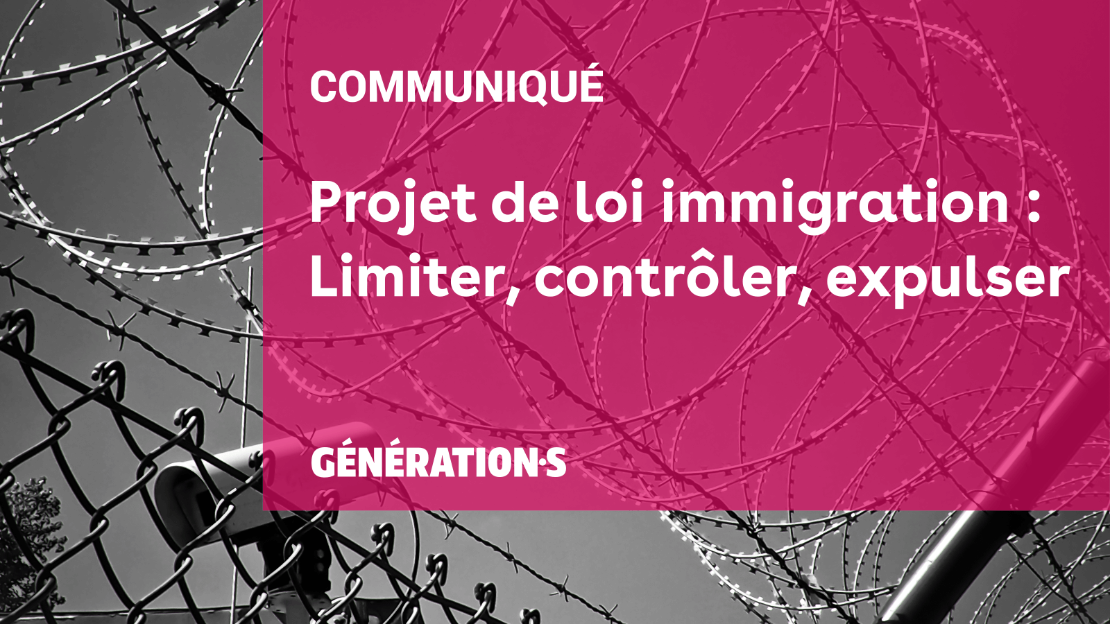 Visuel Projet de loi immigration : Limiter, contrôler, expulser