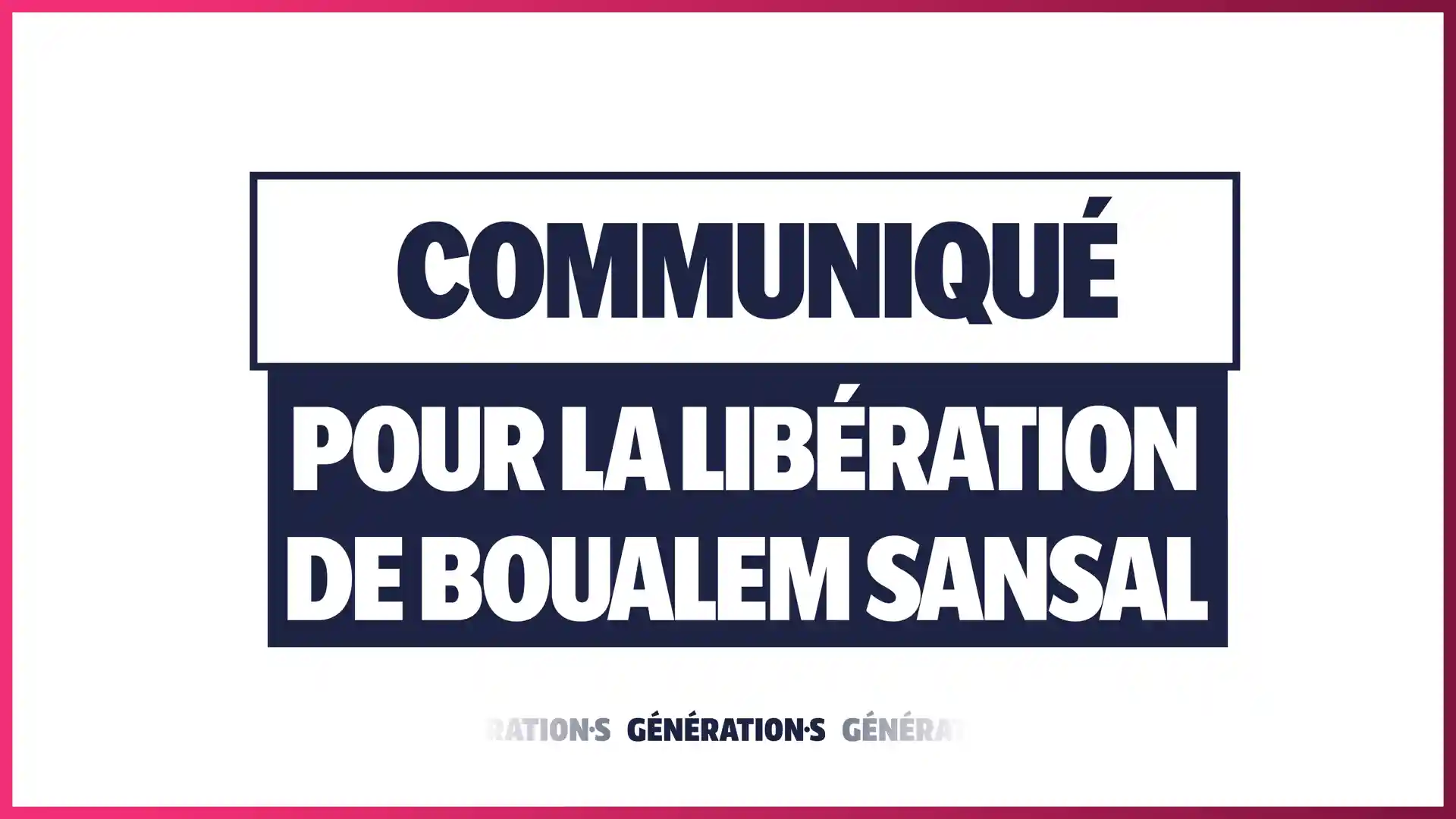 Visuel Pour la libération de Boualem Sansal