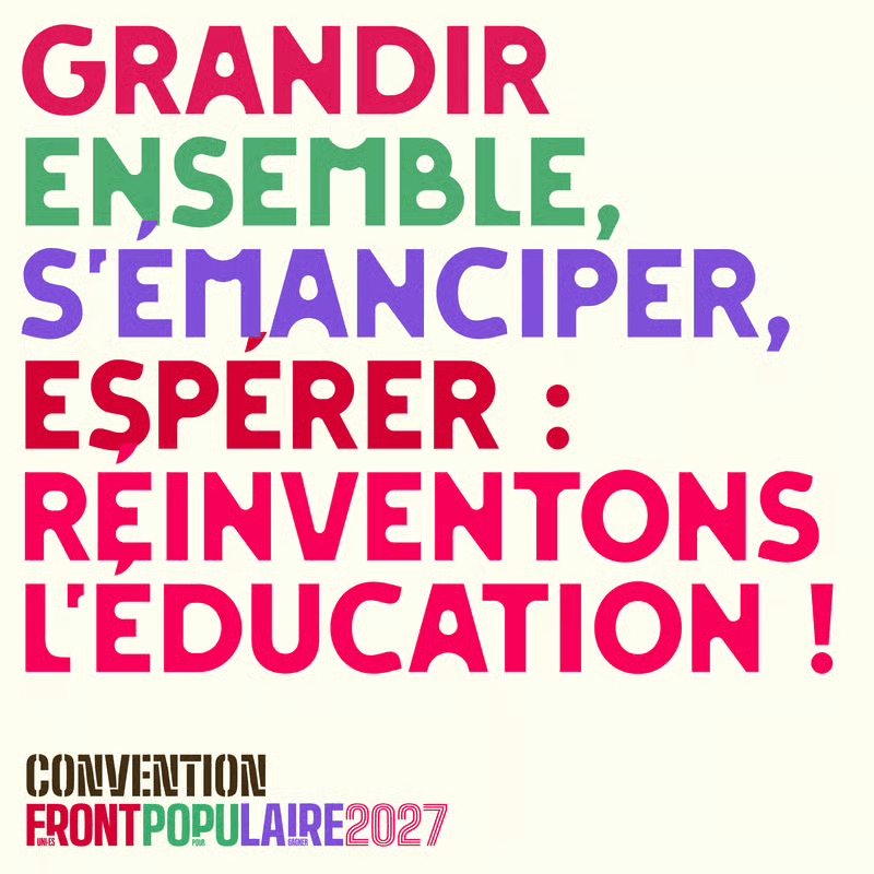 Visuel Le Front Populaire 2027 lance ses conventions thématiques ! 