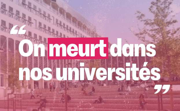Visuel « On meurt dans nos universités » : l&rsquo;abandon coupable du gouvernement