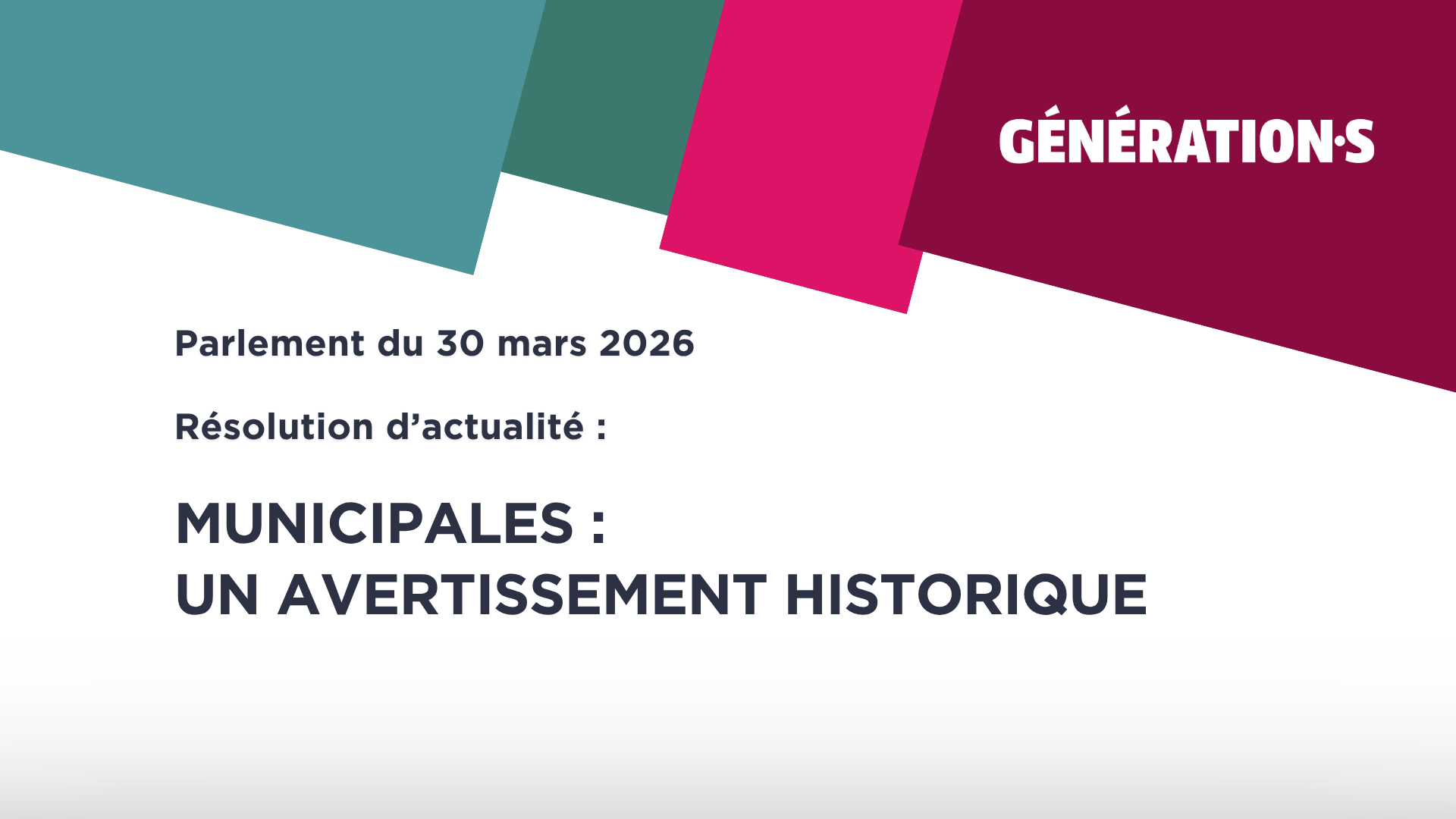 Visuel Municipales : un avertissement historique