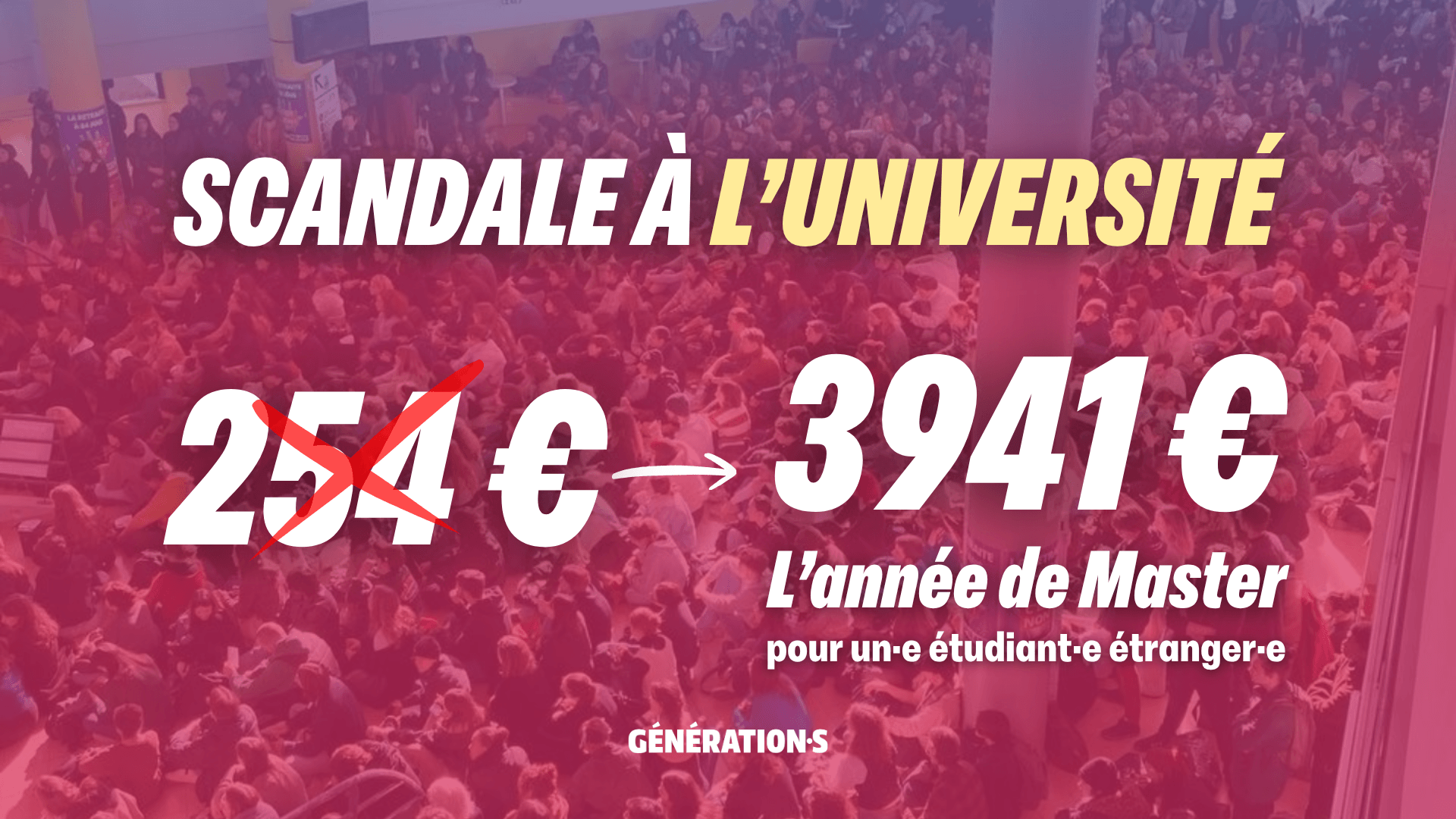 Visuel Frais d’inscription discriminatoires dans l’enseignement supérieur