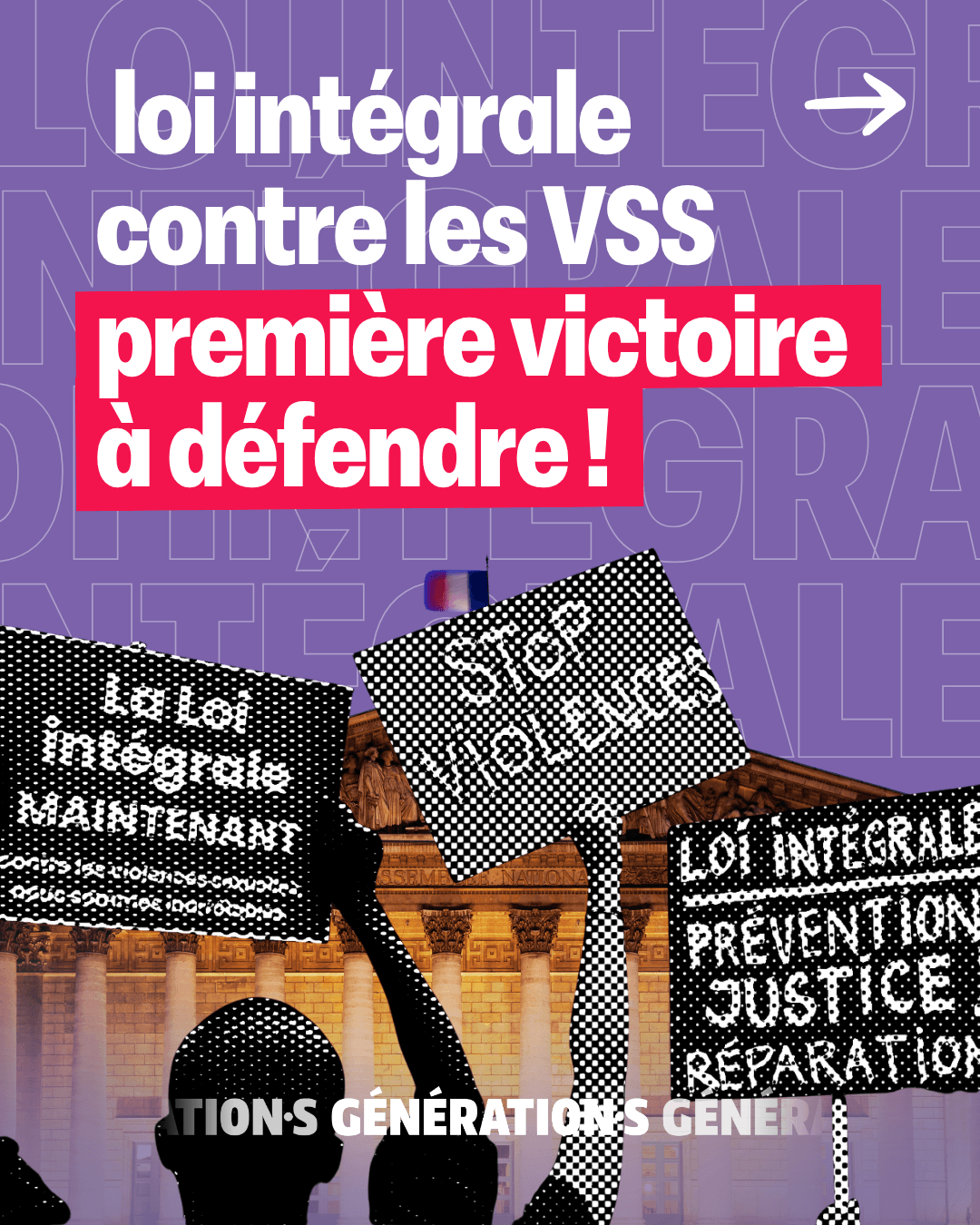 Visuel Loi intégrale contre les VSS : première victoire à défendre